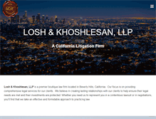 Tablet Screenshot of lk-law.com